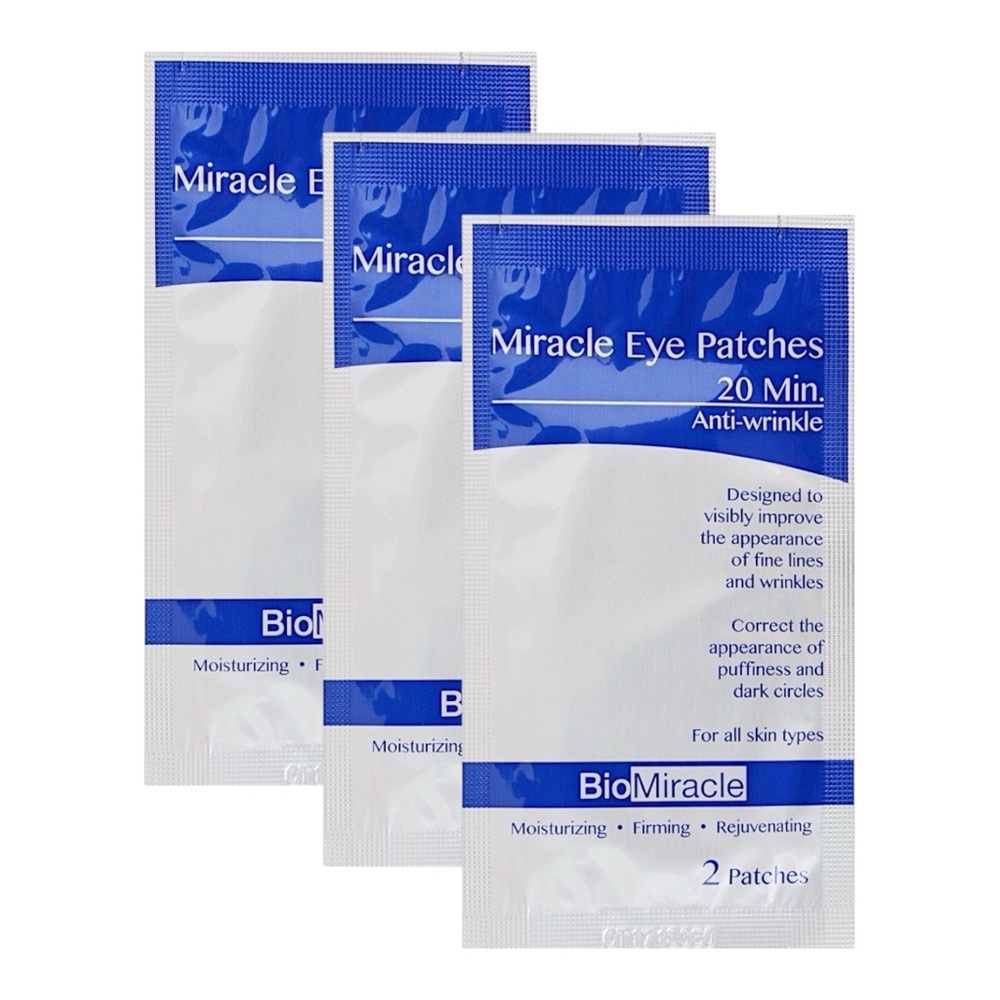 BIOMIRACLE MIRACLE EYE PATCHES - 3 SET OF PATCHES ONLY!